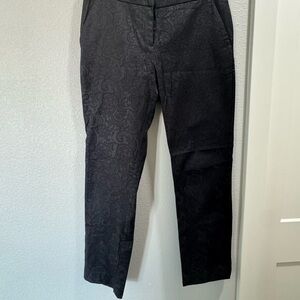 Apt. 9 Black Paisley Modern Fit Pants